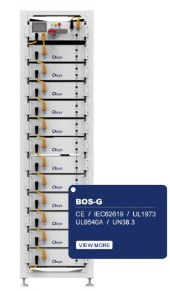 Deye BOS G 5.1 baterija akumuliatorius talpykla aukšto voltažo energijos kaupiklis saulės elektrinei